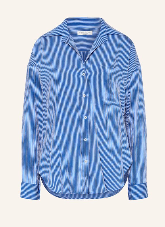 Marc O'Polo Hemdbluse BLAU/ WEISS