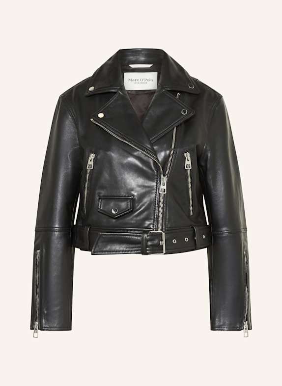 Marc O'Polo Lederjacke SCHWARZ