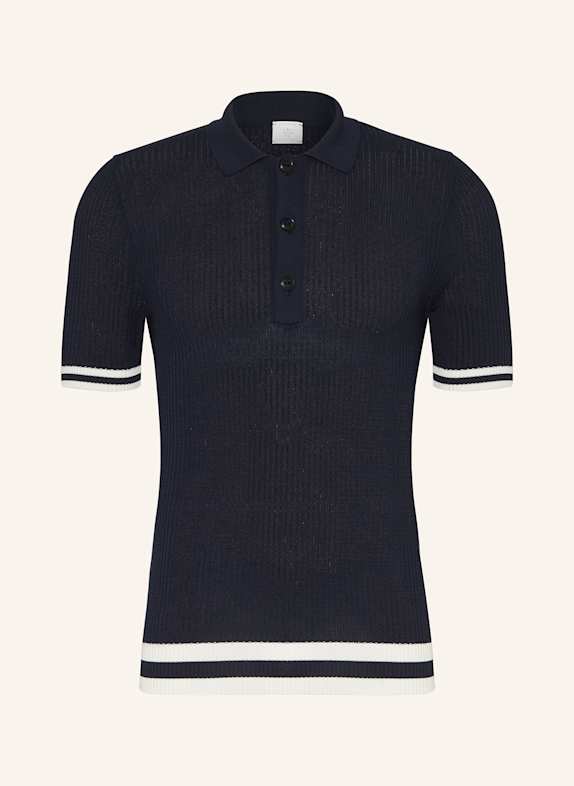 eleventy Strick-Poloshirt DUNKELBLAU
