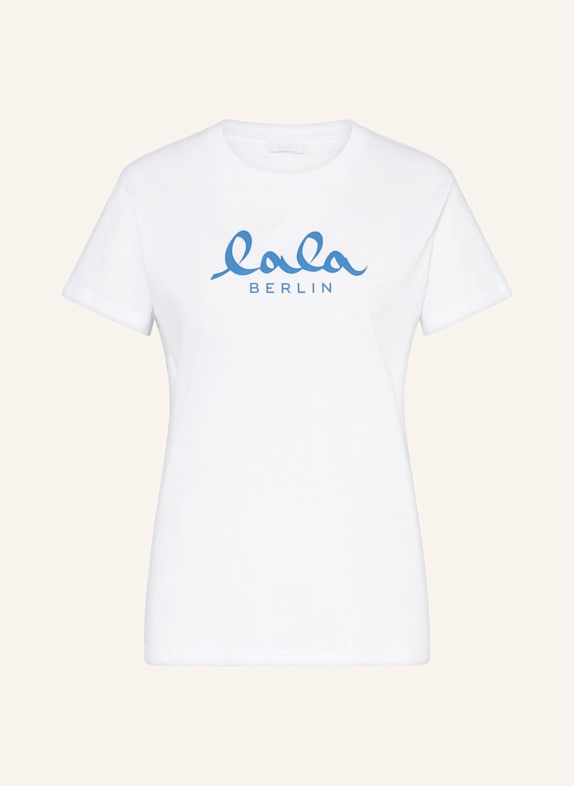 Lala Berlin T-shirt BIAŁY/ NIEBIESKI