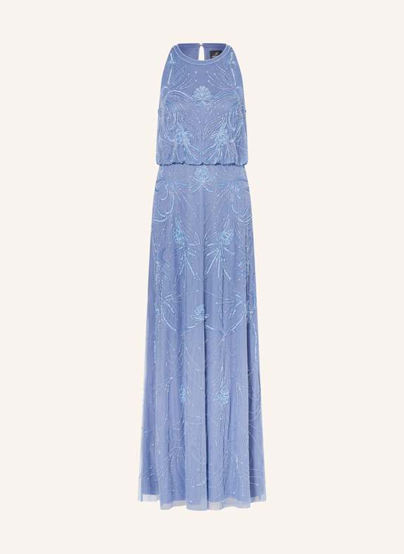 ADRIANNA PAPELL Abendkleid mit Pailletten BLAU