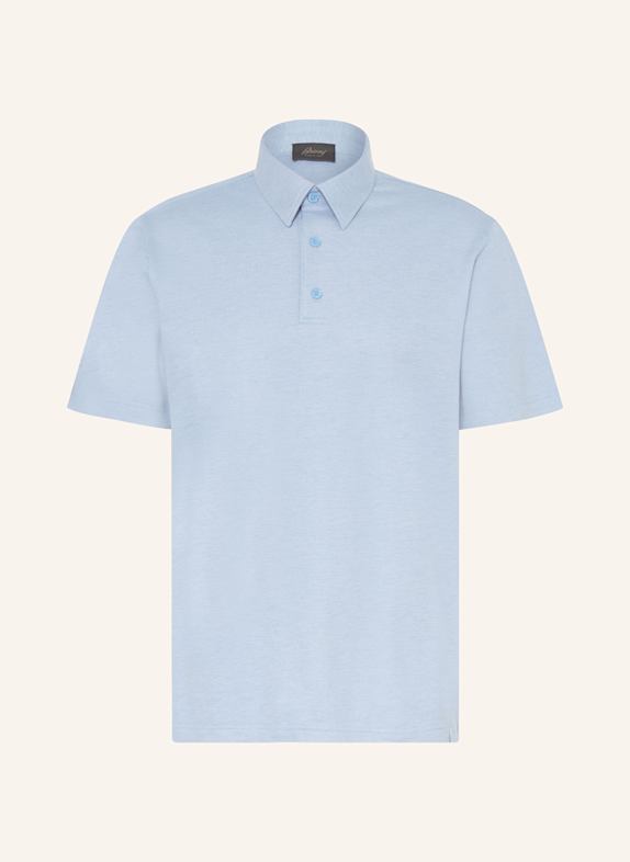 Brioni Piqué-Poloshirt HELLBLAU