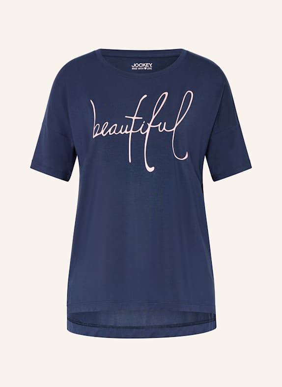 JOCKEY Schlafshirt SUPERSOFT LOUNGE SUMMER MELODY DUNKELBLAU