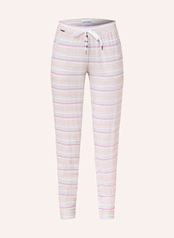 JOCKEY Schlafhose SUPERSOFT LOUNGE CREME/ FUCHSIA/ ROSA
