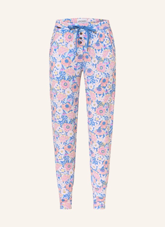 JOCKEY Schlafhose SUPERSOFT LOUNGE BLAU/ ROSA/ HELLBLAU