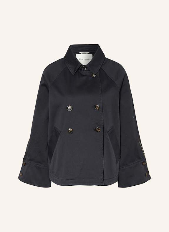 IQ STUDIO Trench-Jacke DUNKELBLAU