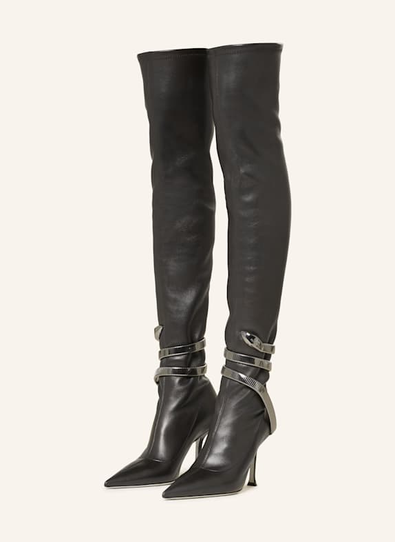 RENE CAOVILLA Overknee-Stiefel SCHWARZ