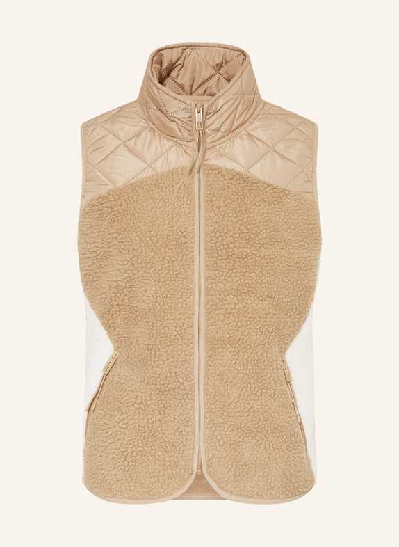 TheJoggConcept Teddyfell-Weste JCBERRI CAMEL/ ECRU