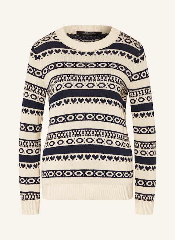 WEEKEND Max Mara Pullover TEHERAN CREME/ DUNKELBLAU