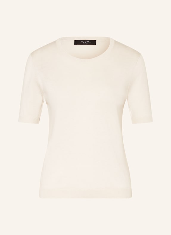 WEEKEND Max Mara Strickshirt ZIBETTO mit Seide ECRU