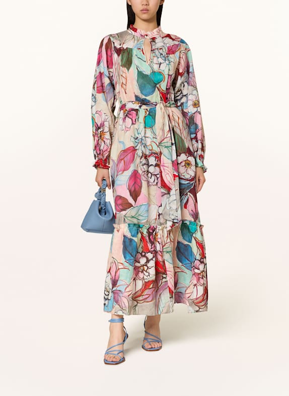 dea kudibal Leinenkleid RAYANA ROSA/ MINT/ PETROL