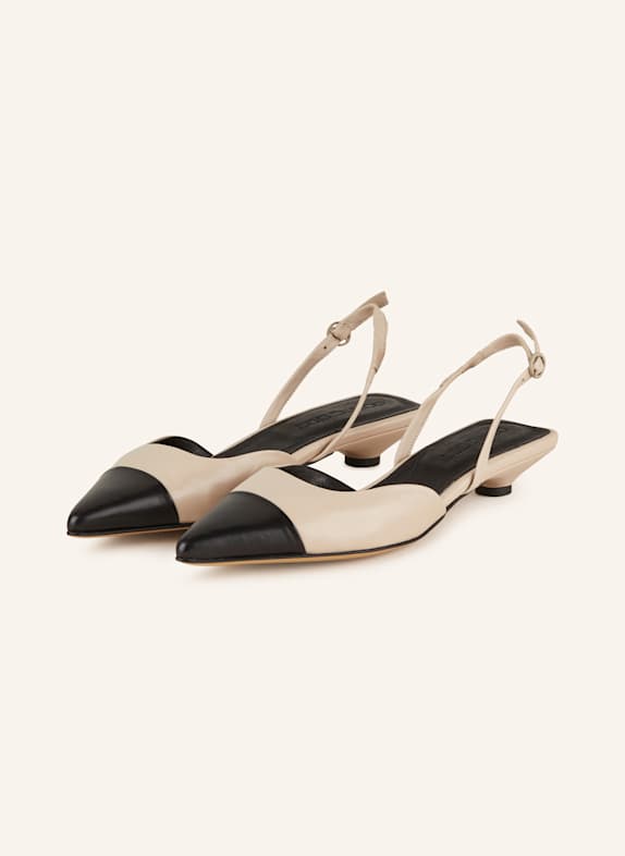 POMME D'OR Slingballerinas GINGER NUDE/ SCHWARZ