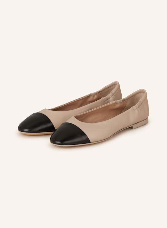 POMME D'OR Ballerinas GIORGIA BEIGE/ SCHWARZ