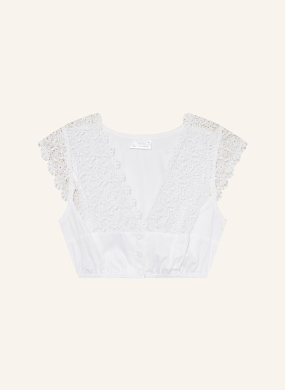 WALDORFF Dirndlbluse WEISS