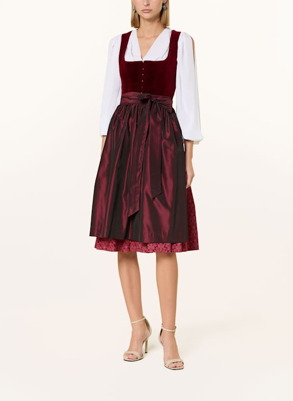 WALDORFF Dirndlblouse met uitsnijdingen WIT