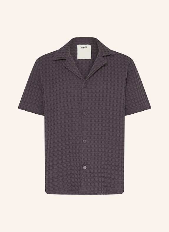 OAS Resorthemd NEARLY BLACK Comfort Fit DUNKELGRAU