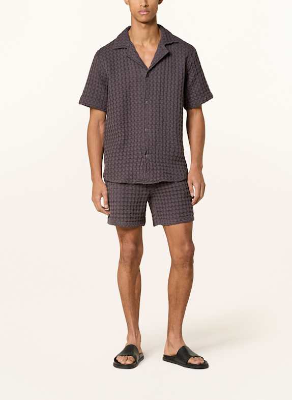 OAS Resorthemd NEARLY BLACK Comfort Fit DONKERGRIJS