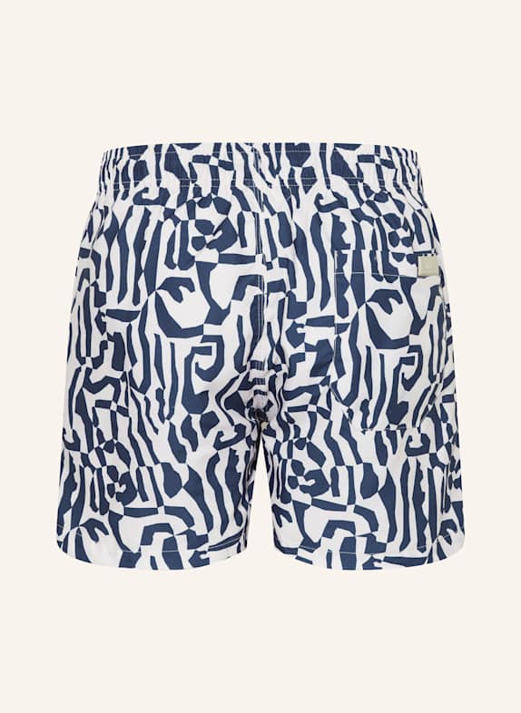 OAS Zwemshort MARBLING BLAUW / CRÈME