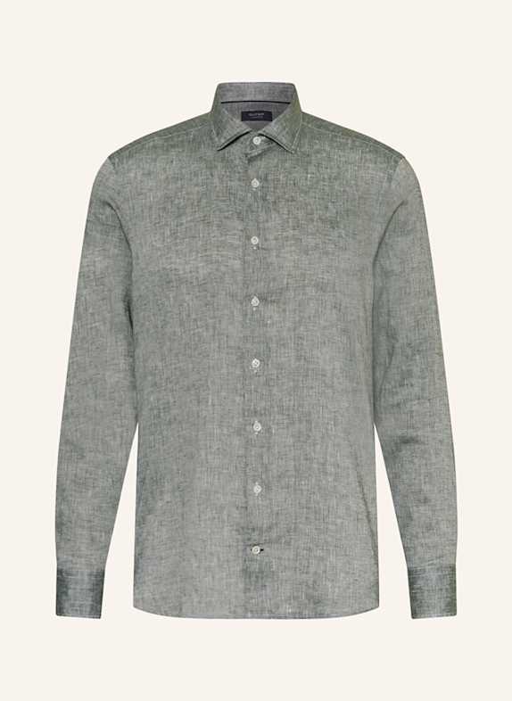 OLYMP SIGNATURE Leinenhemd Tailored Fit GRÜN
