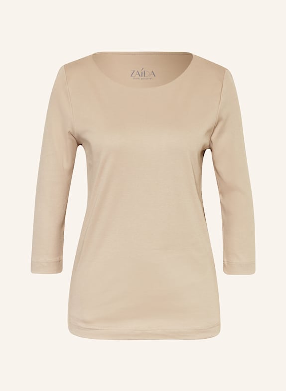 ZAÍDA Shirt mit 3/4-Arm HELLBRAUN