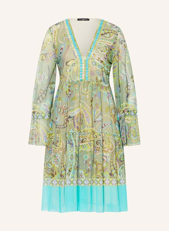Ana Alcazar Kleid mit Schmuckperlen HELLGRÜN/ HELLLILA/ TÜRKIS