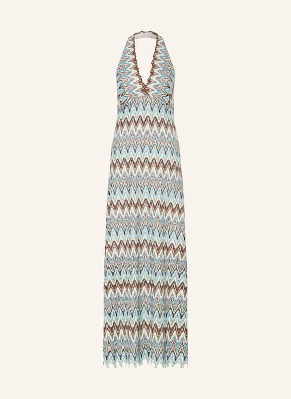 Ana Alcazar Häkelkleid mit Glitzergarn BEIGE/ MINT/ HELLBLAU