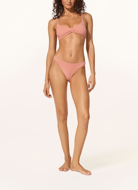 watercult Basic bikinibroekje SWIM SPARKLE met glittergaren ZALM