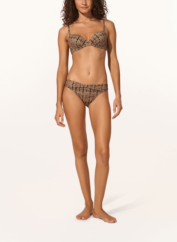 watercult Beugel-bikinitop ARTISAN VIBE LICHTBRUIN / ZWART