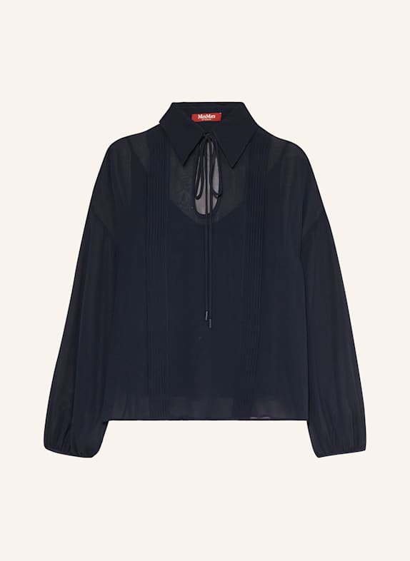 Max Mara STUDIO Seidenbluse VALDAI DUNKELBLAU