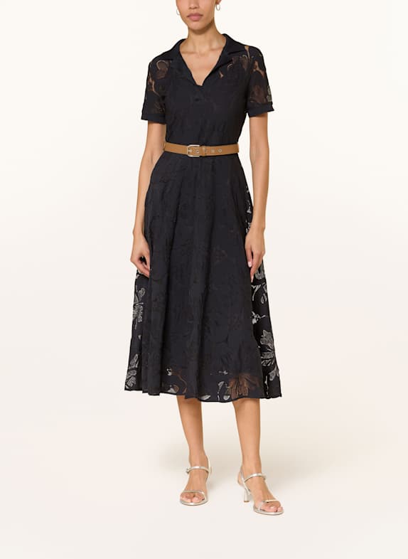 Federica Tosi flared-sleeves cotton shirt RE DONE Beatles-print short-sleeve T-shirt DARK BLUE