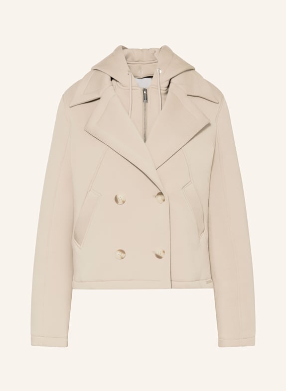 RINO & PELLE Jacke JENNIFER mit abnehmbarer Kapuze BEIGE