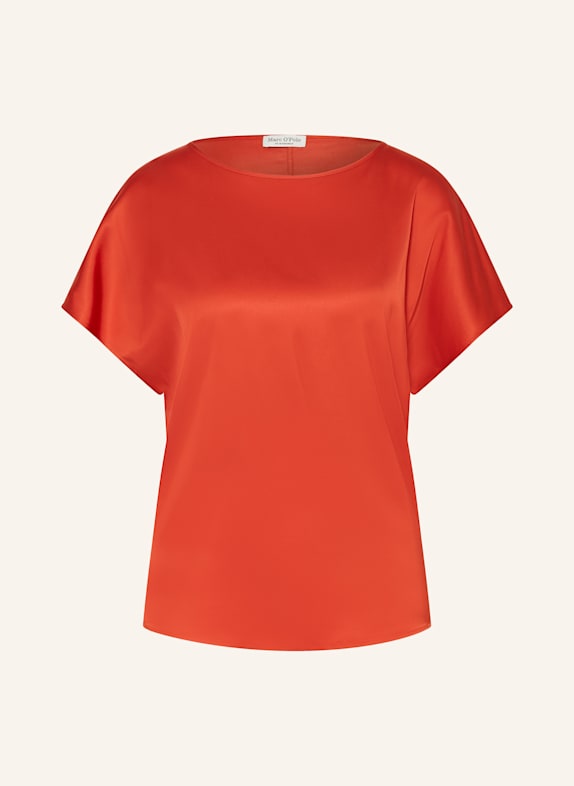Marc O'Polo Blusenshirt aus Satin ROT