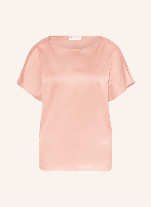 Marc O'Polo Blusenshirt aus Satin HELLORANGE