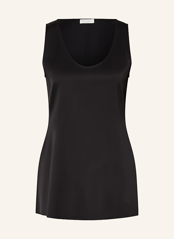 Marc O'Polo Blusentop aus Satin SCHWARZ