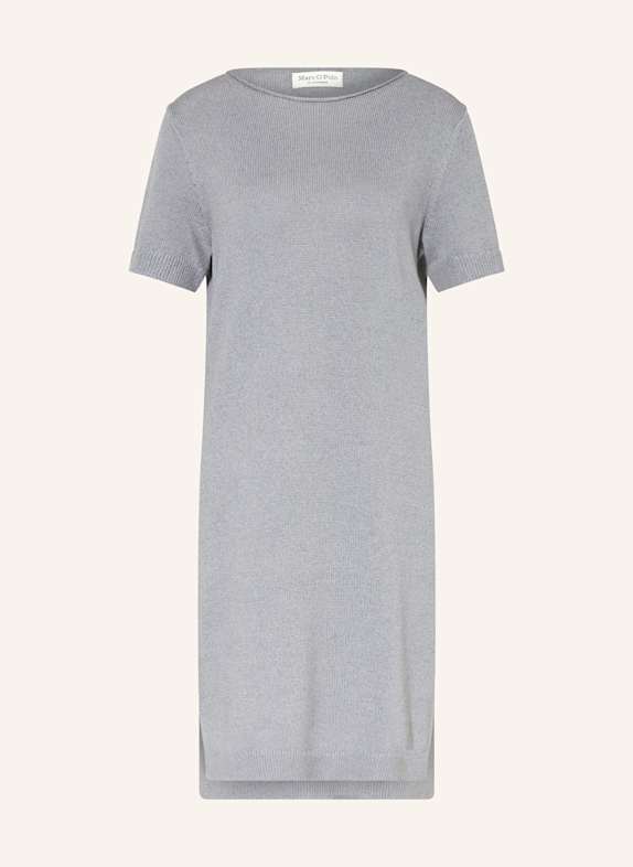 Marc O'Polo Strickkleid mit Leinen GRAU