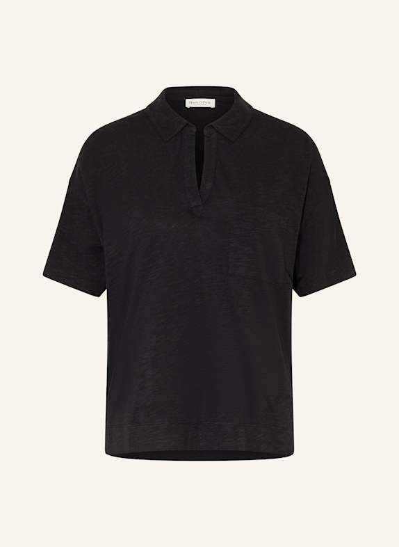 Marc O'Polo Jersey-Poloshirt SCHWARZ