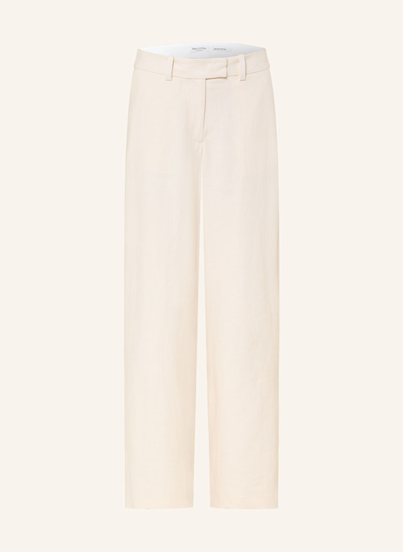 Marc O'Polo Marlenehose mit Leinen ECRU