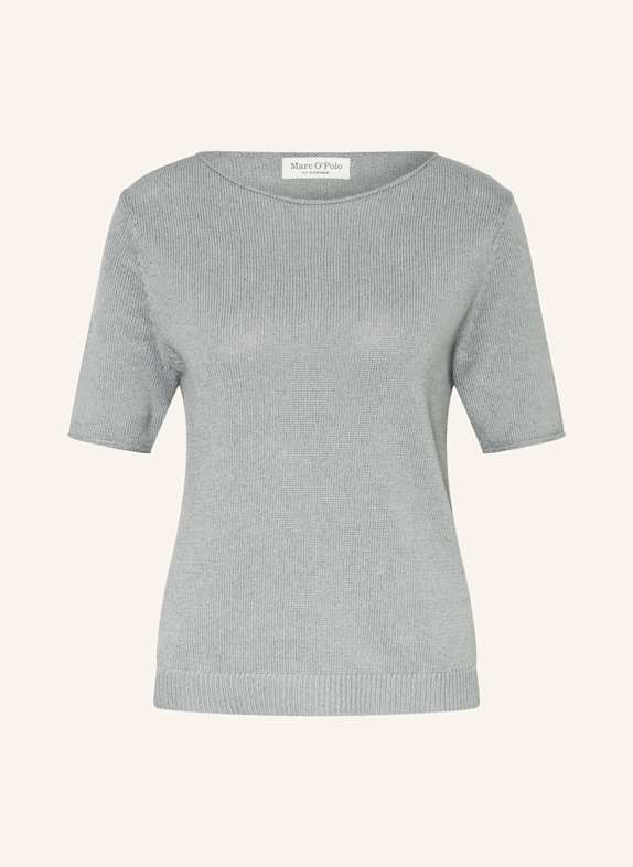 Marc O'Polo Strickshirt mit Leinen BLAUGRAU