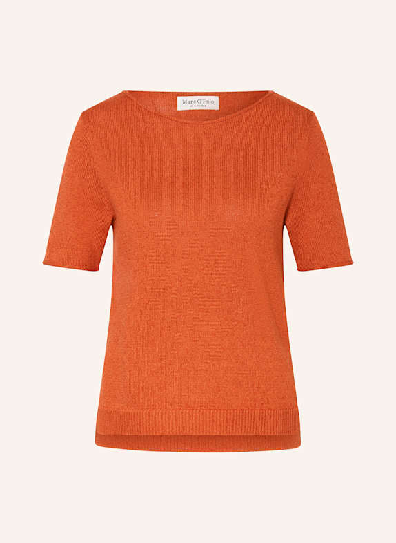 Marc O'Polo Strickshirt mit Leinen ROT