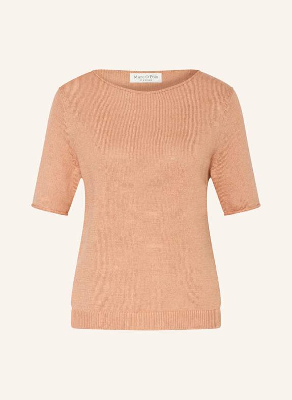 Marc O'Polo Strickshirt mit Leinen HELLORANGE