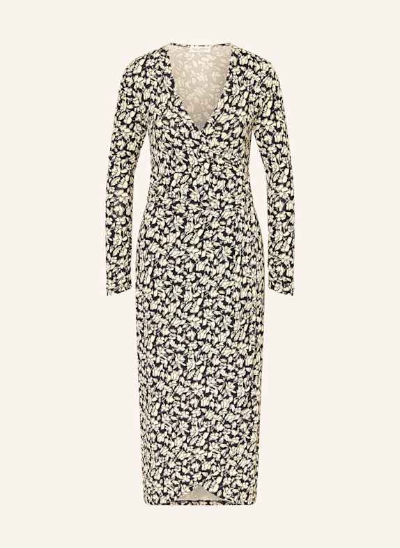Marc O'Polo Kleid in Wickeloptik SCHWARZ/ CREME