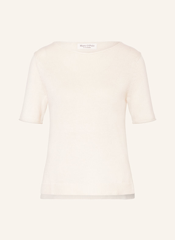 Marc O'Polo Strickshirt mit Leinen WEISS
