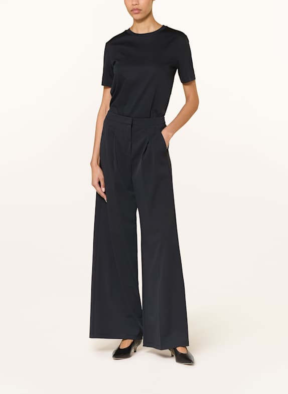 MM by Max Mara Pantaloni Marlene RIBES ALBASTRU ÎNCHIS