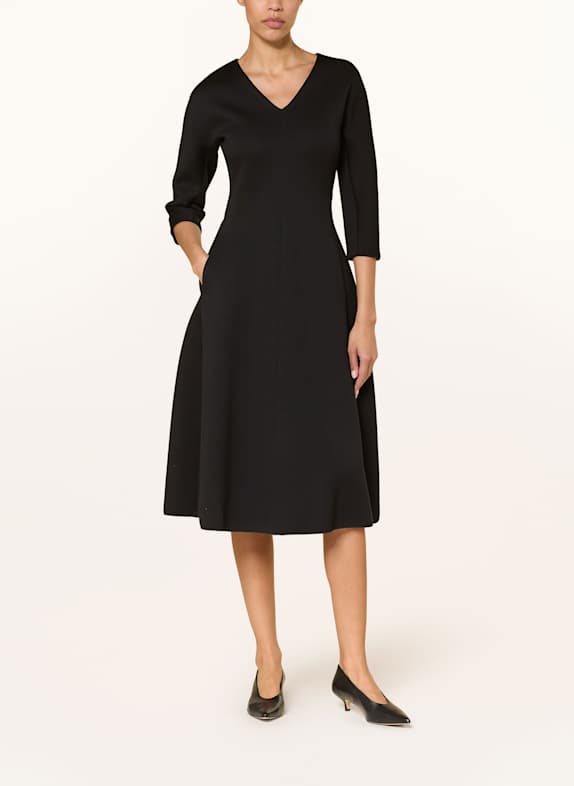 S Max Mara Sweater dress MIDAS with 3/4 sleeves BLACK