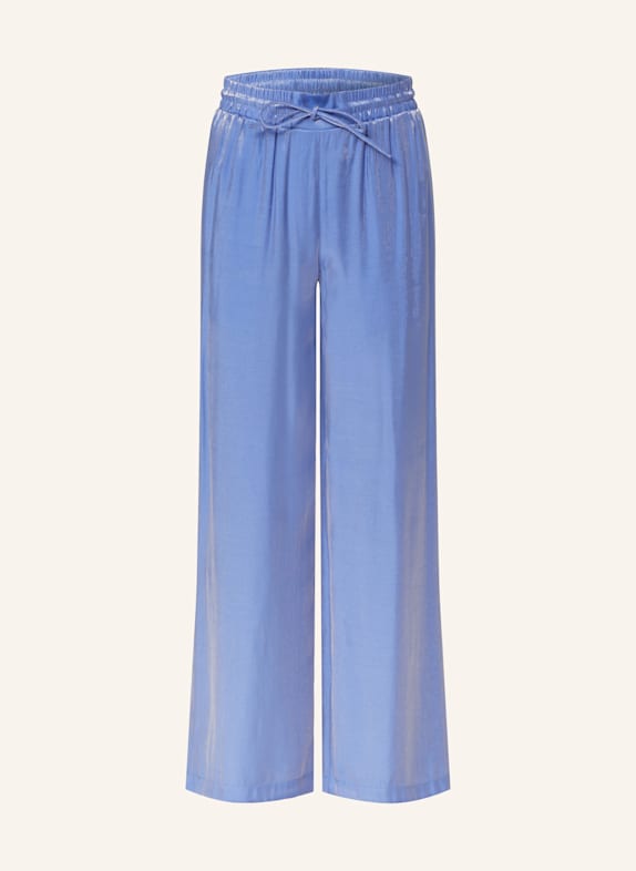 DANTE6 Marlenehose SOR aus Satin BLAU
