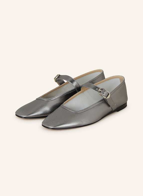 LE MONDE BÉRYL Mary-Jane-Ballerinas SILBER