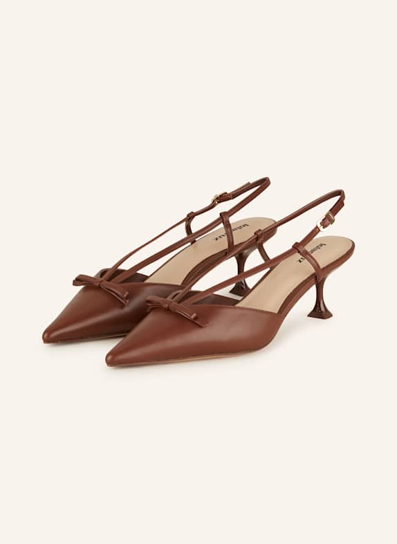 Lola Cruz Slingpumps SATINA BRAUN
