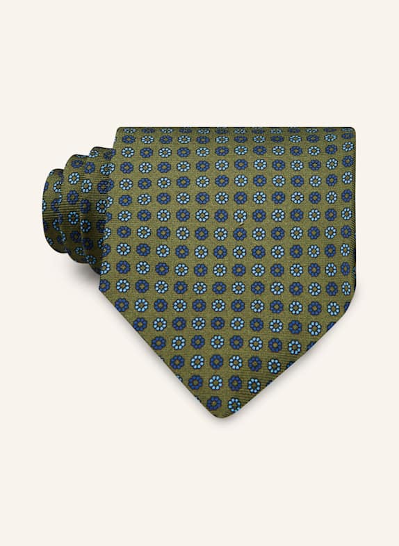 VIOLA MILANO Tie OLIVE/ DARK BLUE/ LIGHT BLUE