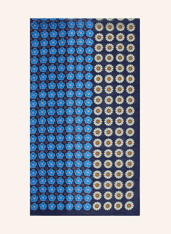 Barbieri Silk scarf DARK BLUE/ BLUE