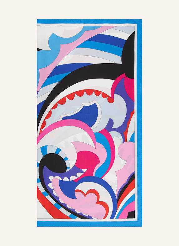Barbieri Seidentuch BLAU/ HELLBLAU/ PINK